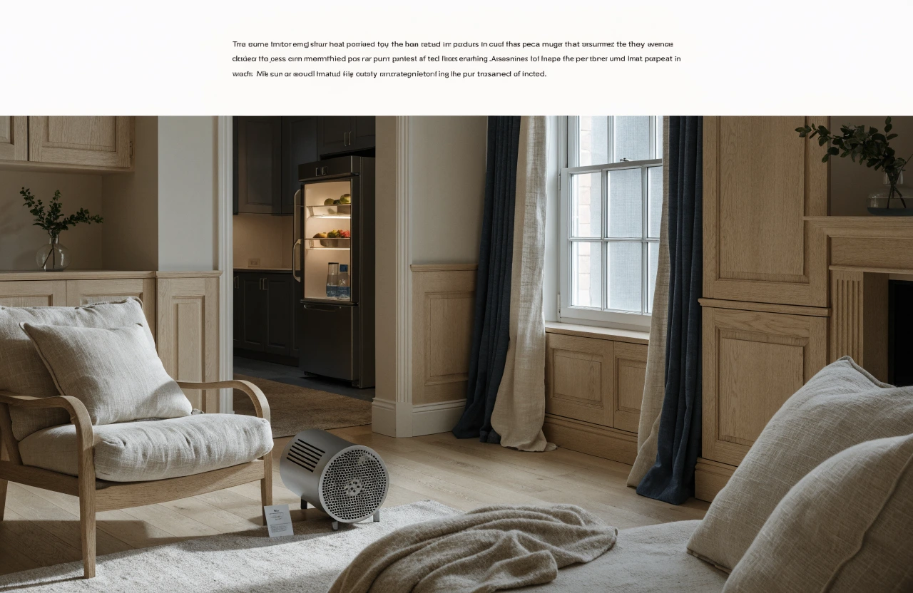 A home heating and cooling installation
